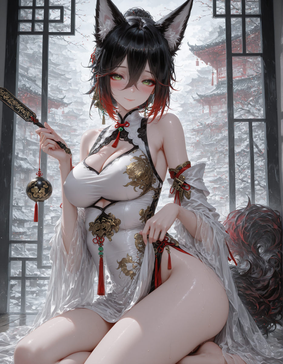 图片[5]-旗袍大停云-pixiv插画-作品交流服务