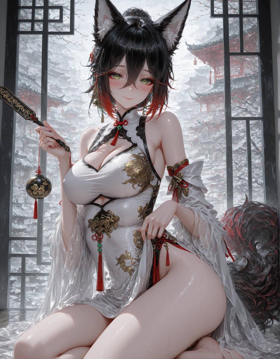 图片[5]-旗袍大停云-pixiv插画-作品交流服务