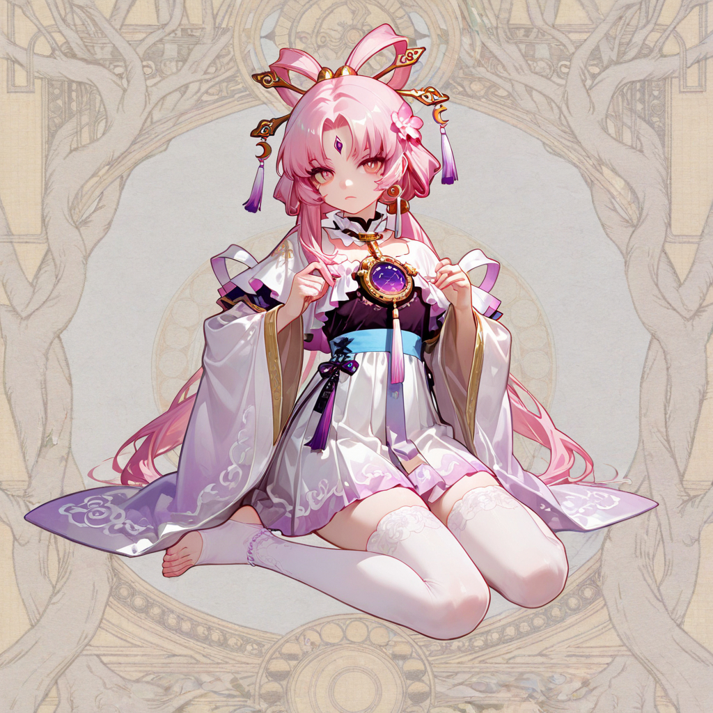 汉服白丝小符玄-pixiv插画-作品交流服务