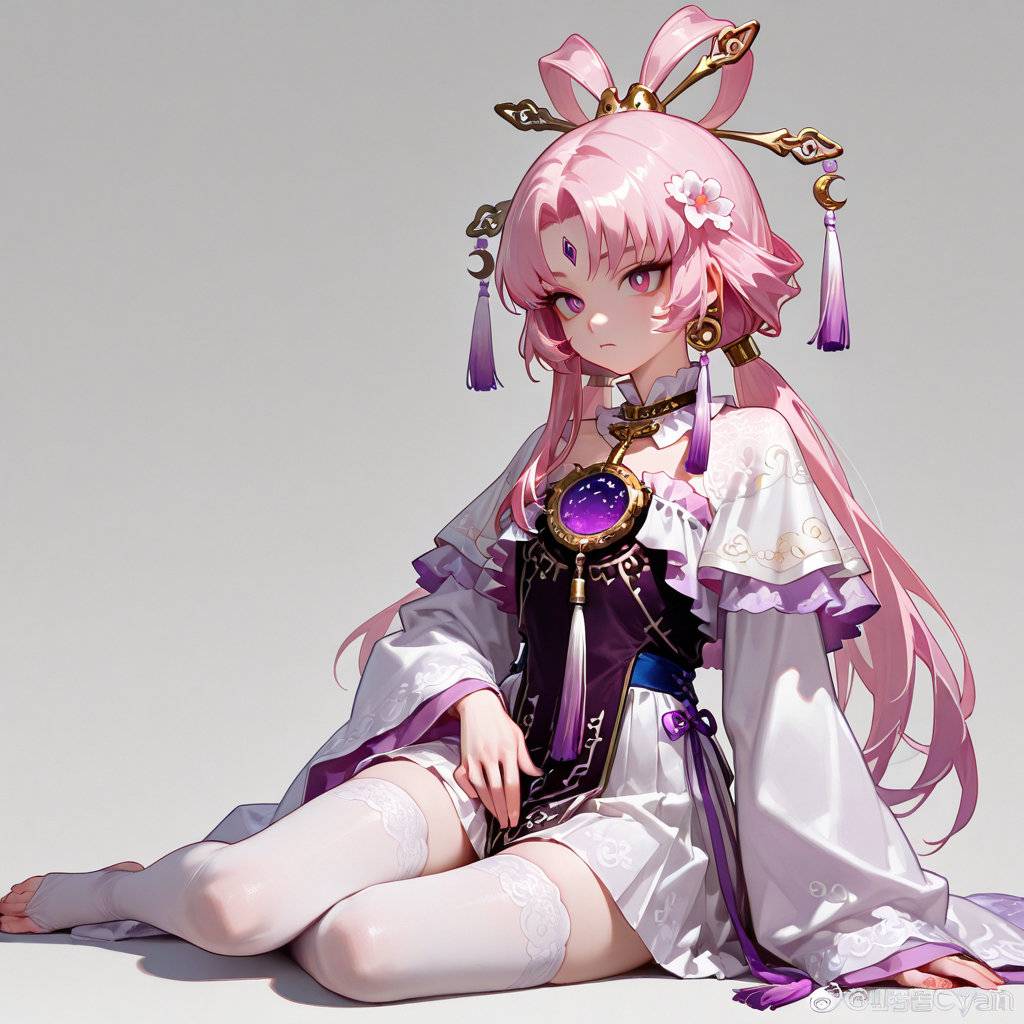 汉服白丝小符玄-pixiv插画-作品交流服务