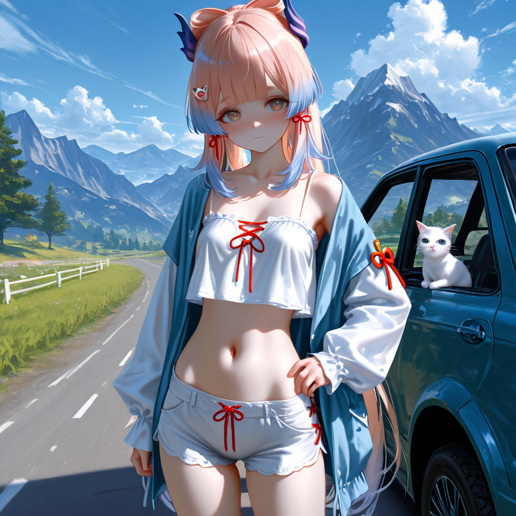 要和小心海一起出游吗-pixiv插画-作品交流服务