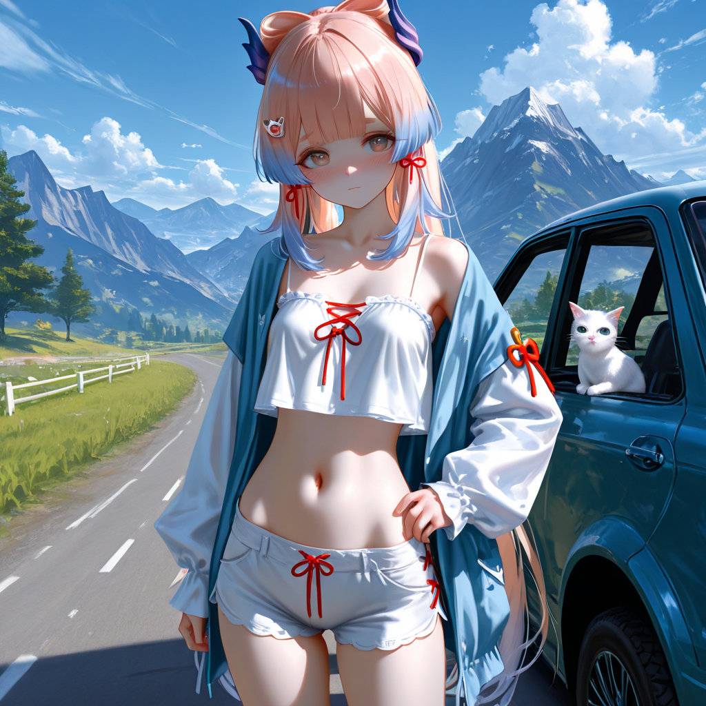 要和小心海一起出游吗-pixiv插画-作品交流服务