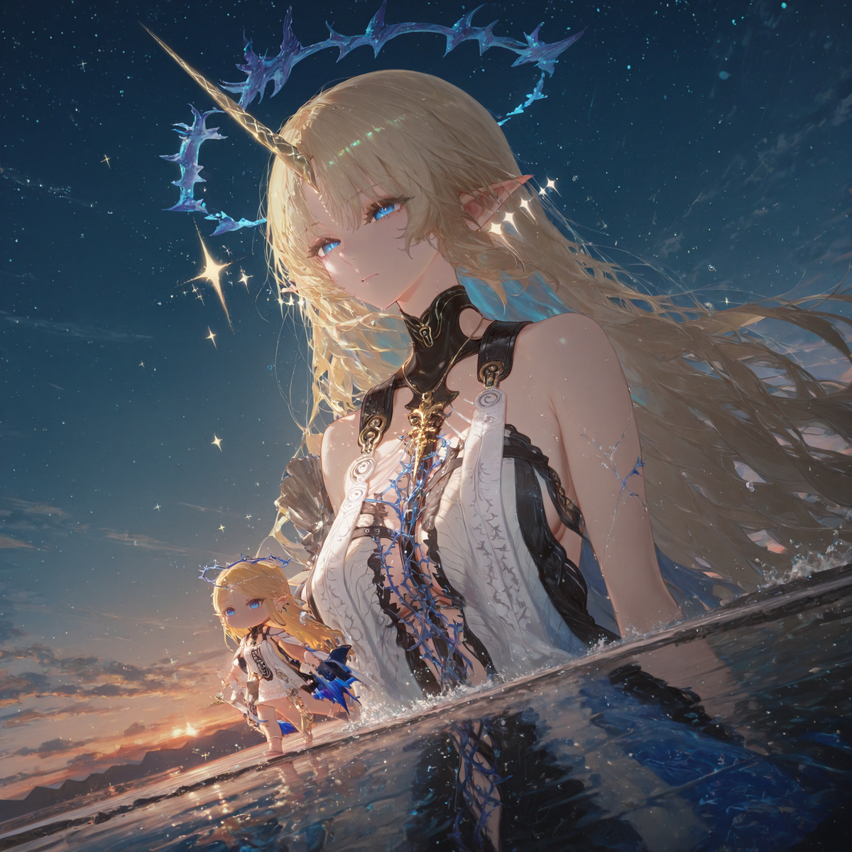 大卡~水天之镜-pixiv插画-作品交流服务