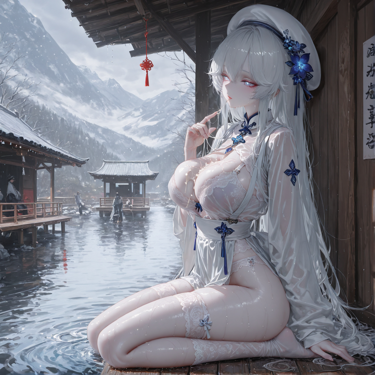 你来啦~雨开始变大了-pixiv插画-作品交流服务