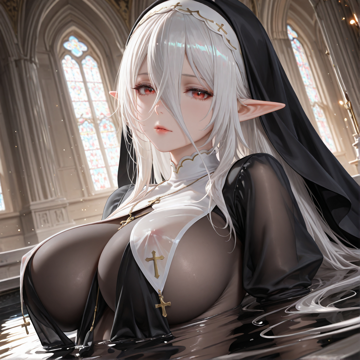 受洗~神佑信徒-pixiv插画-作品交流服务