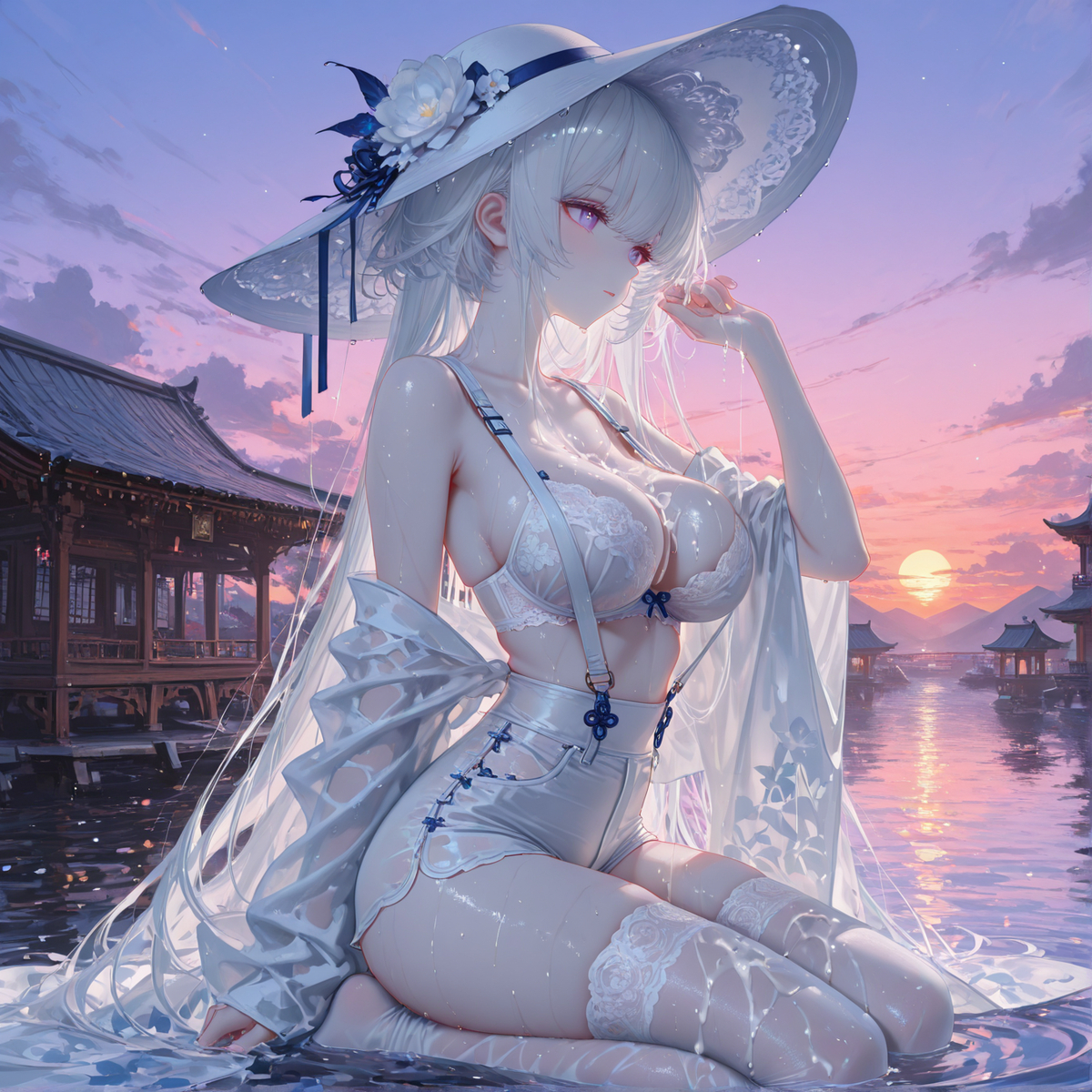 夕阳无限好，人未近黄昏-pixiv插画-作品交流服务