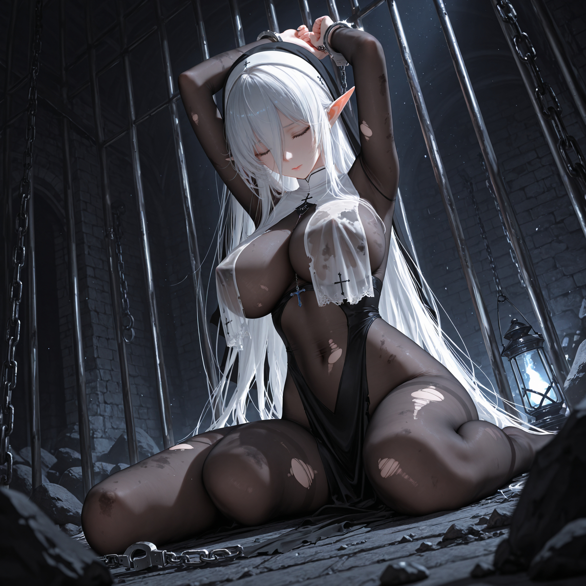 囚徒~祈祷无用-pixiv插画-作品交流服务