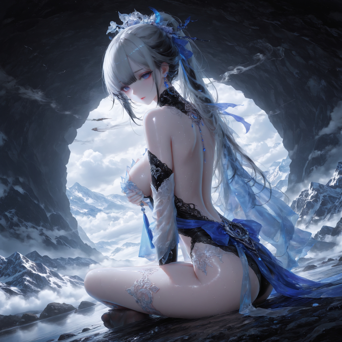 图片[5]-夜取火云山，雪女何时归-pixiv插画-作品交流服务