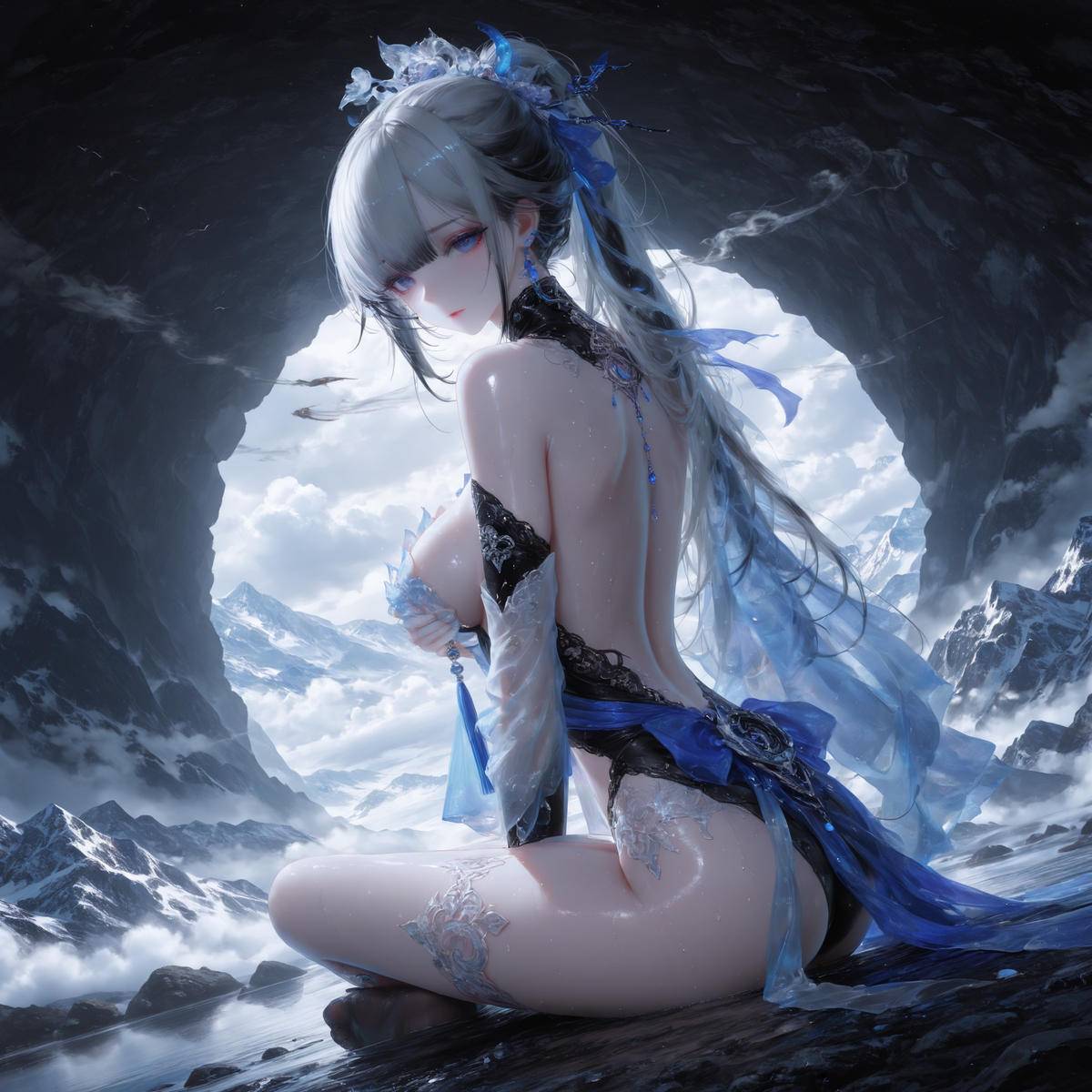 图片[5]-夜取火云山，雪女何时归-pixiv插画-作品交流服务