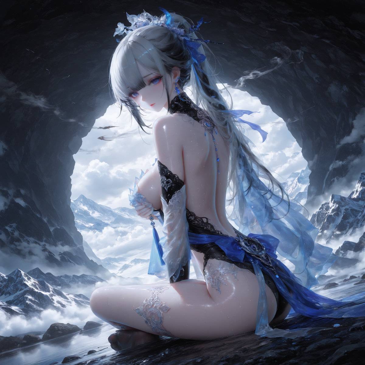 图片[5]-夜取火云山，雪女何时归-pixiv插画-作品交流服务