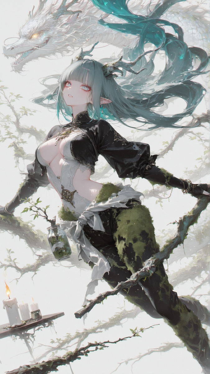 自然之风，悠远吟唱-pixiv插画-作品交流服务