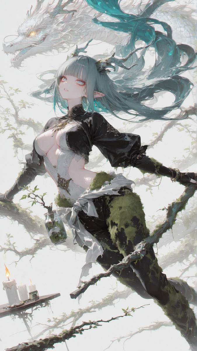 自然之风，悠远吟唱-pixiv插画-作品交流服务