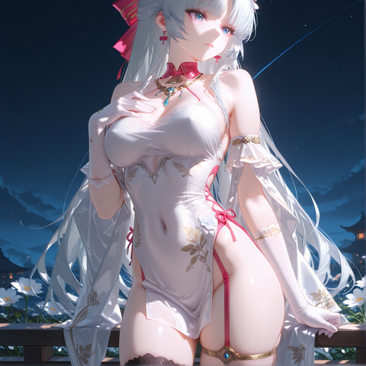 【珂莱塔】月下之约-pixiv插画-作品交流服务