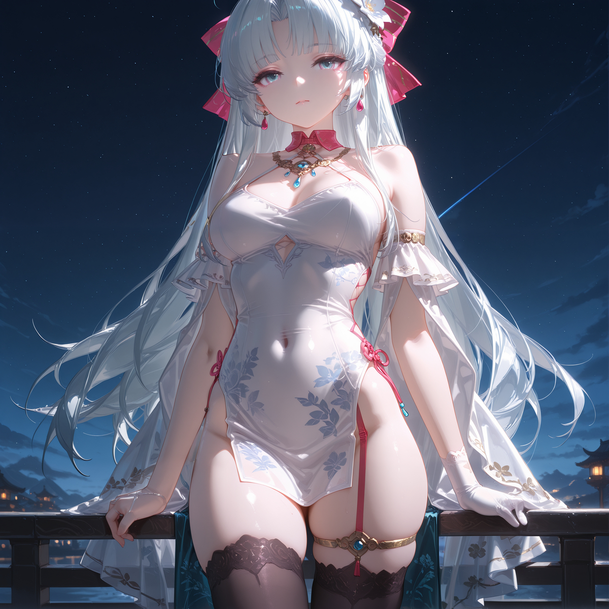 【珂莱塔】月下之约-pixiv插画-作品交流服务