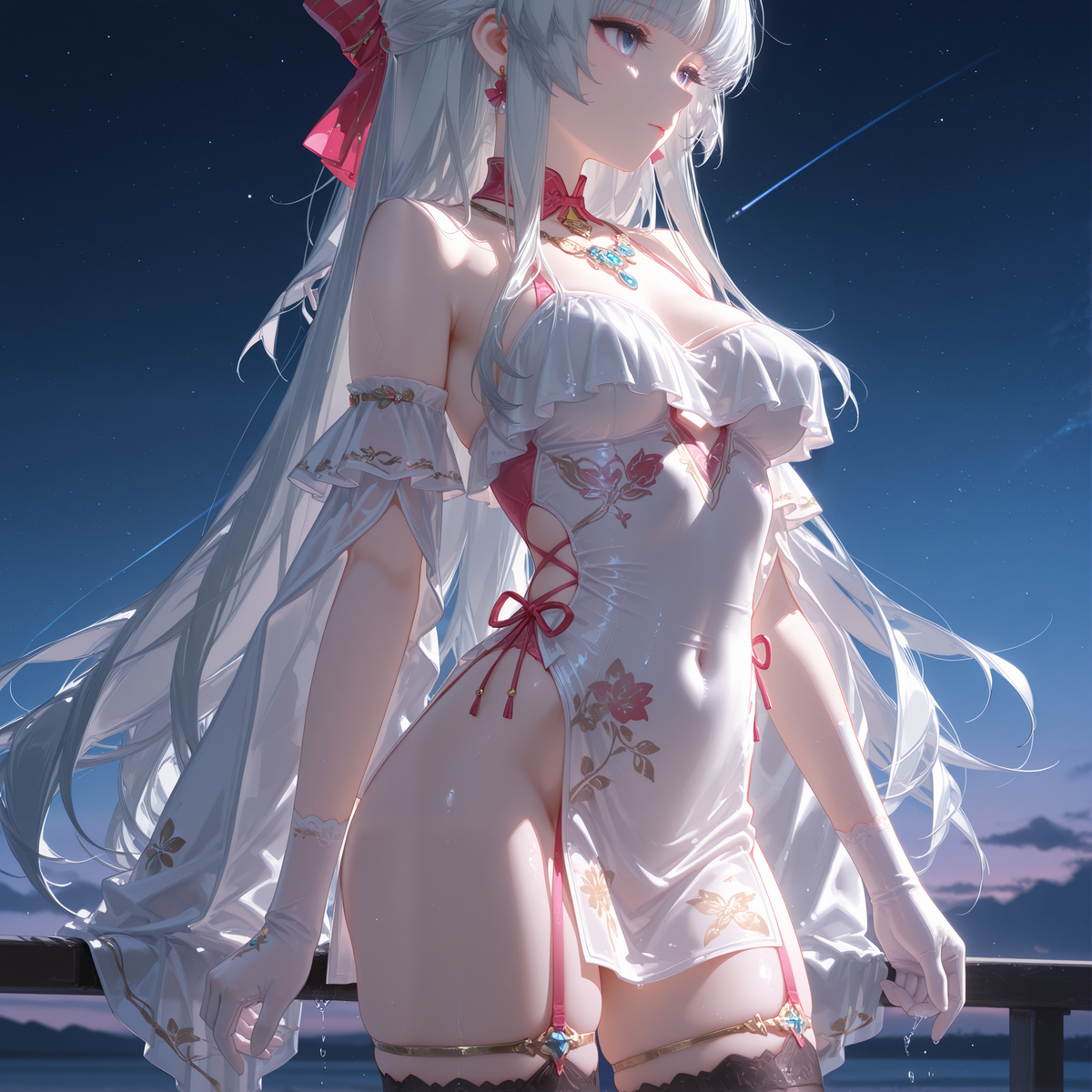 【珂莱塔】月下之约-pixiv插画-作品交流服务