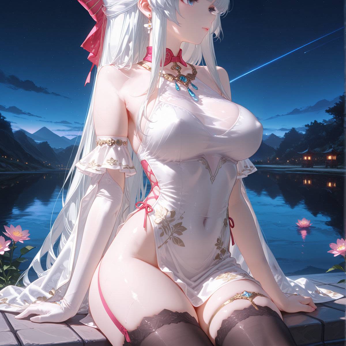 【珂莱塔】月下之约-pixiv插画-作品交流服务