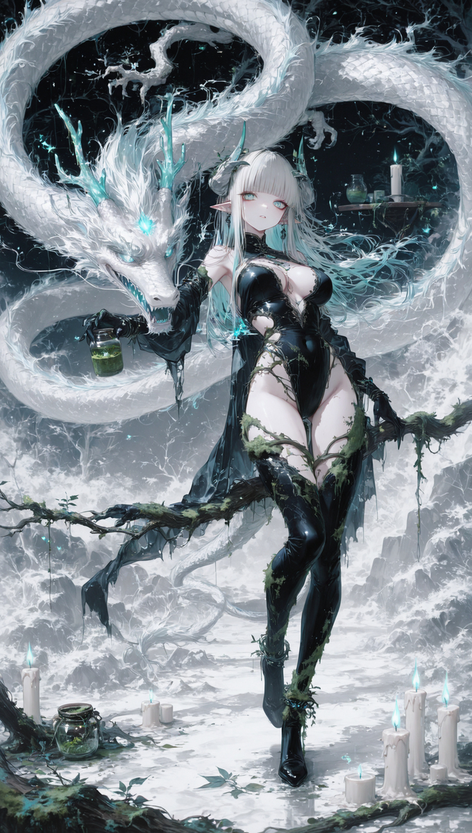 清灵-pixiv插画-作品交流服务