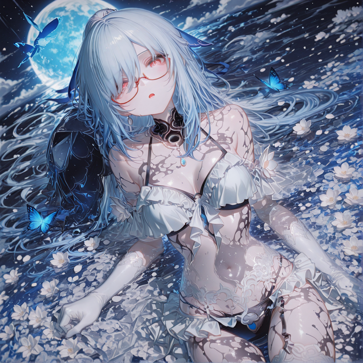 水中月，镜中花-pixiv插画-作品交流服务