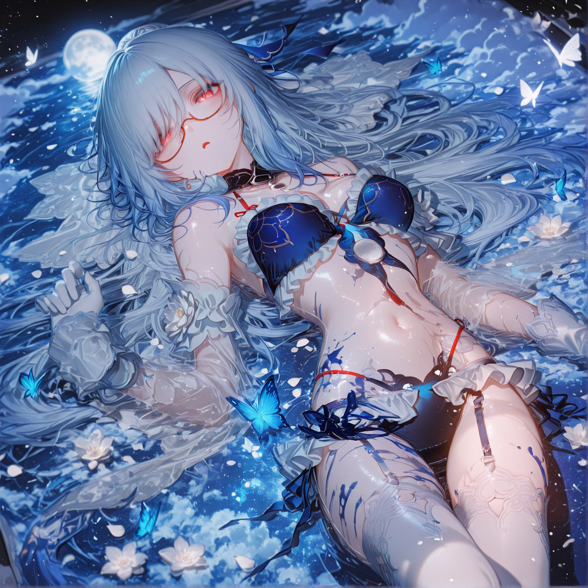 水中月，镜中花-pixiv插画-作品交流服务