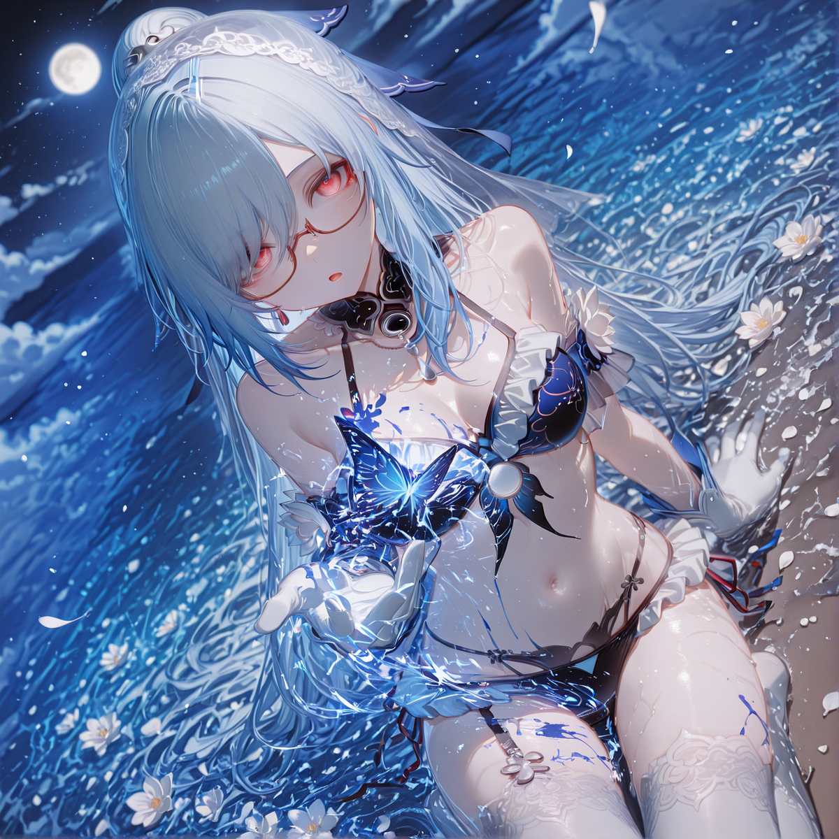 水中月，镜中花-pixiv插画-作品交流服务