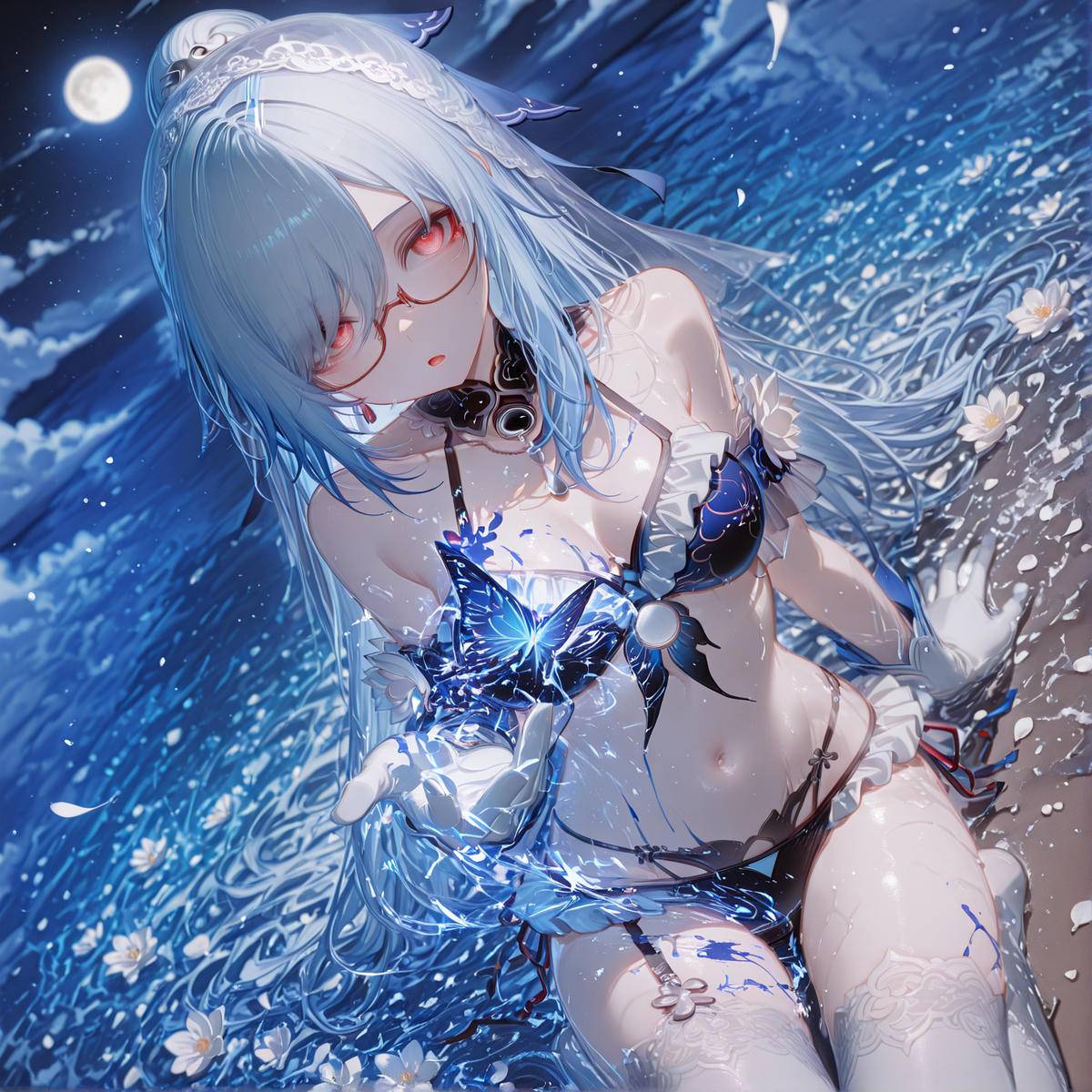 水中月，镜中花-pixiv插画-作品交流服务