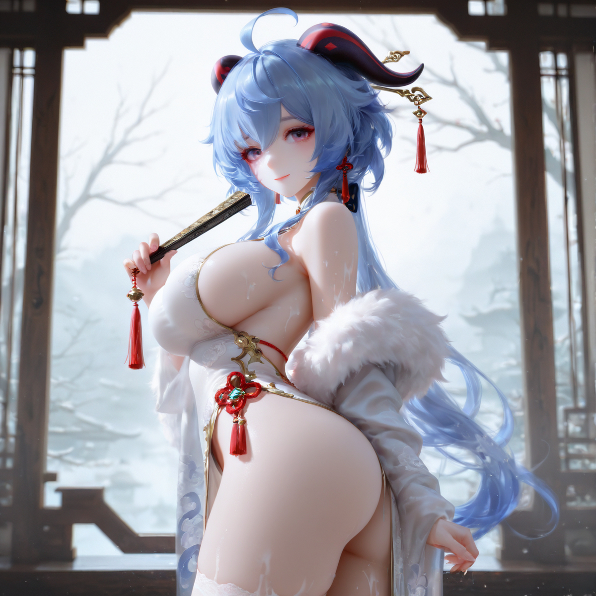 图片[7]-【甘雨】一曲秋华了，梧桐迎朔风-pixiv插画-作品交流服务