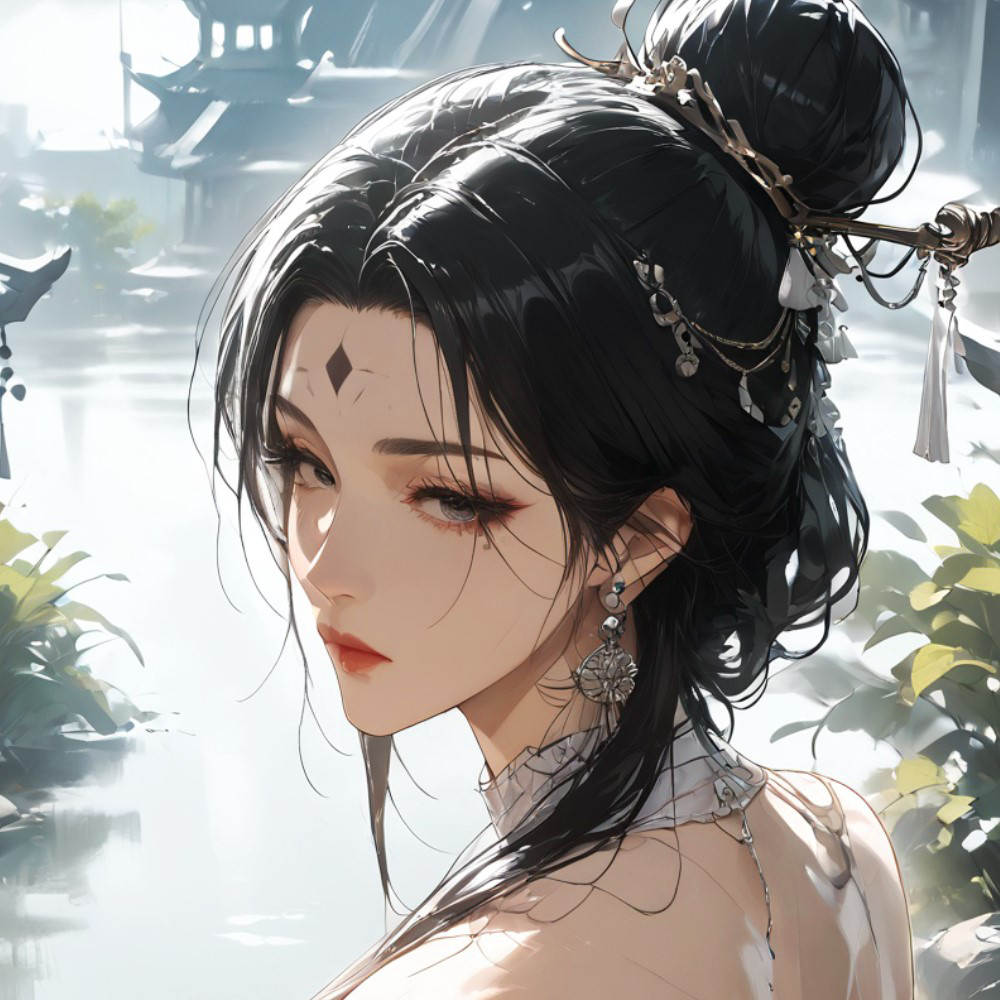 古风美女-pixiv插画-作品交流服务