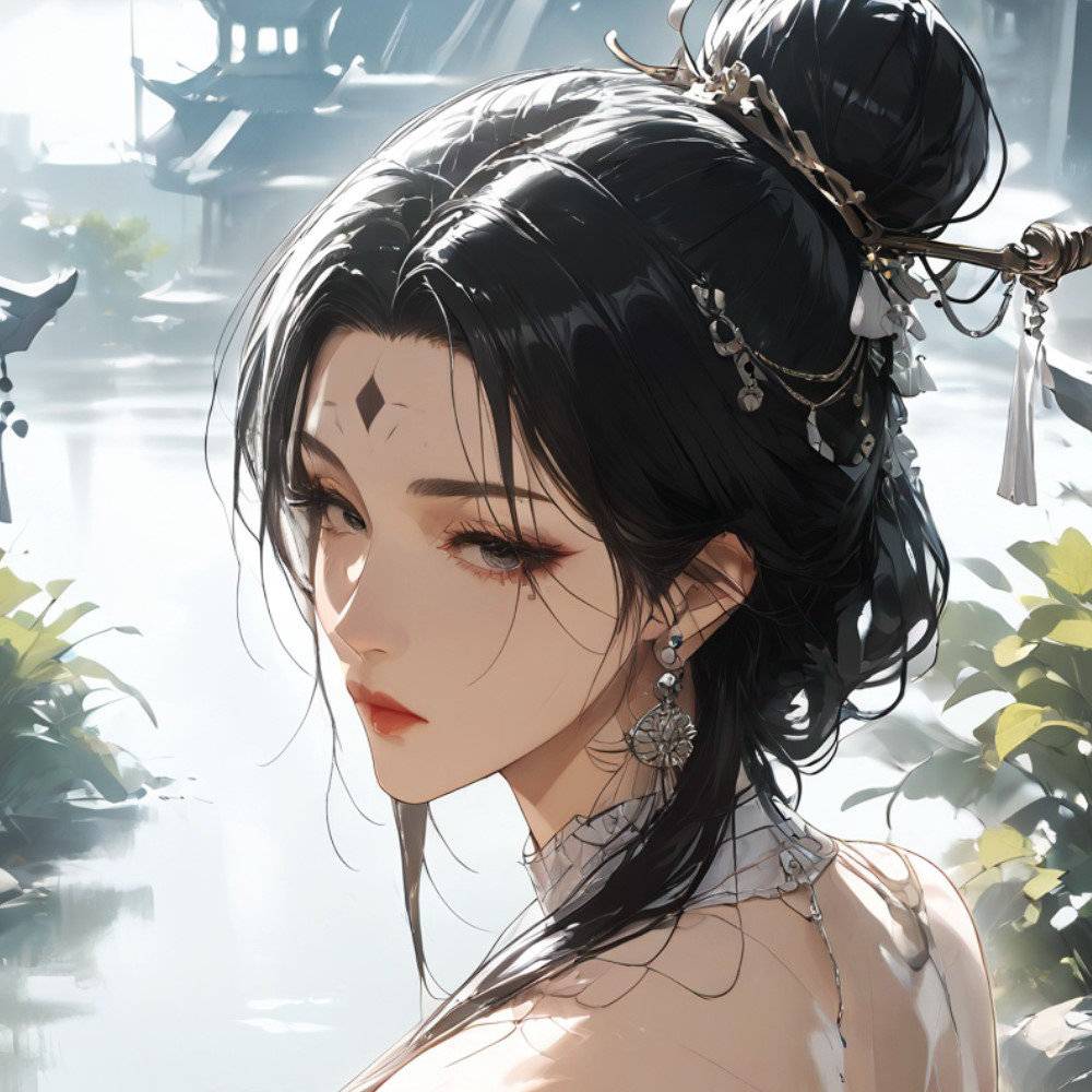 古风美女-pixiv插画-作品交流服务