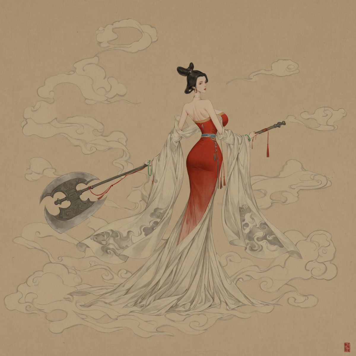 Beauty in the Scroll-pixiv插画-作品交流服务