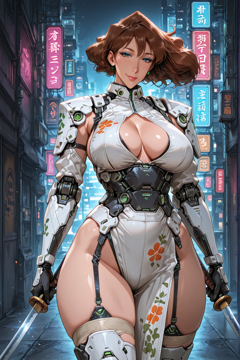Cyberpunk Milfs-pixiv插画-作品交流服务