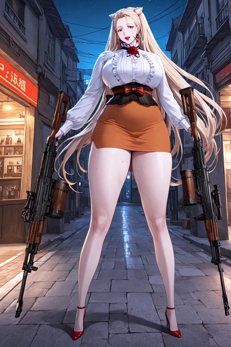 Twin Tails but Twin Triggers-pixiv插画-作品交流服务