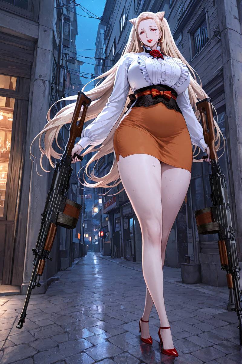 Twin Tails but Twin Triggers-pixiv插画-作品交流服务