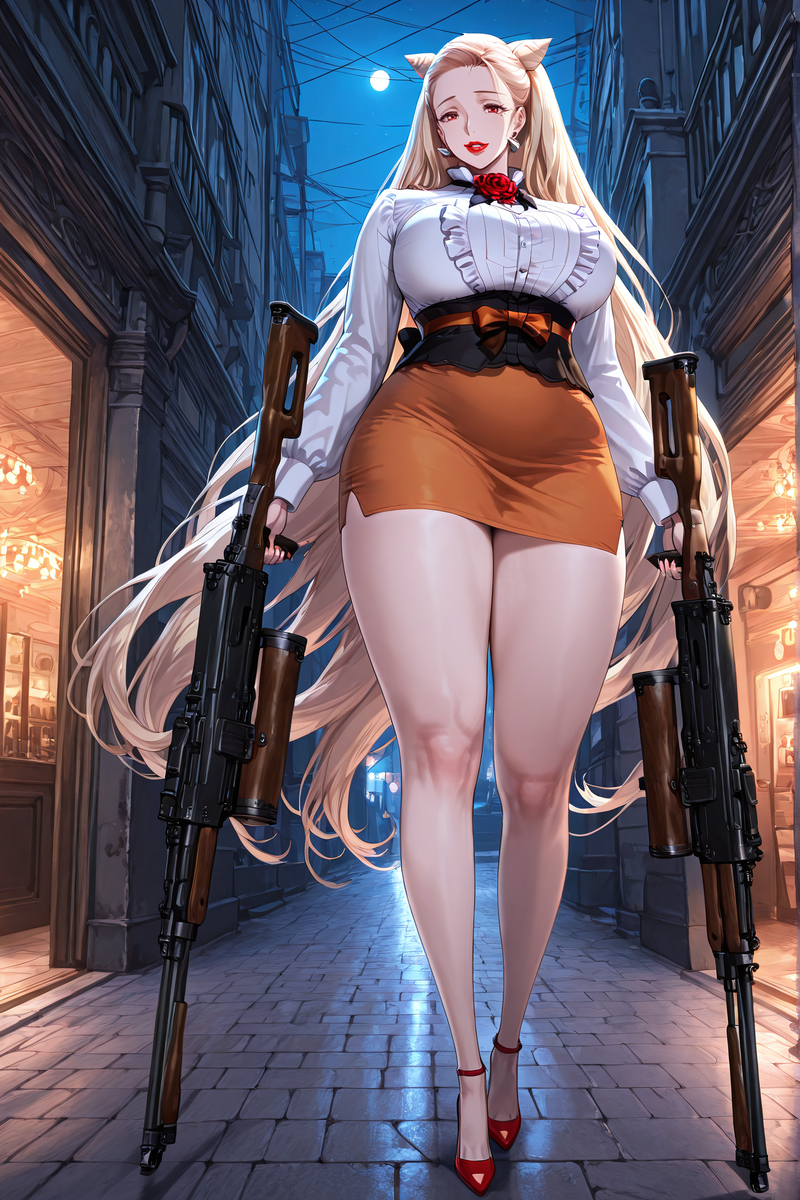 Twin Tails but Twin Triggers-pixiv插画-作品交流服务