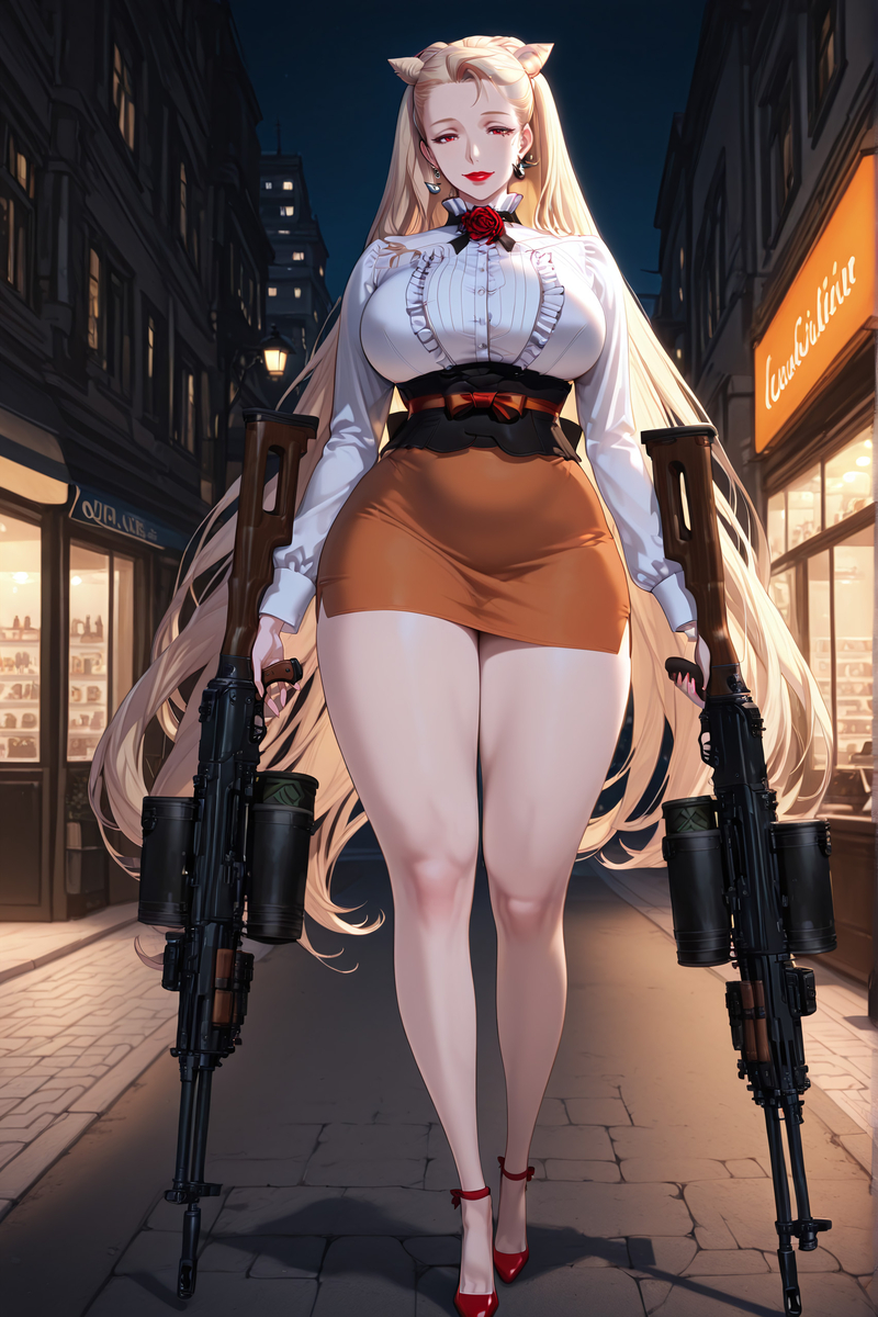 Twin Tails but Twin Triggers-pixiv插画-作品交流服务