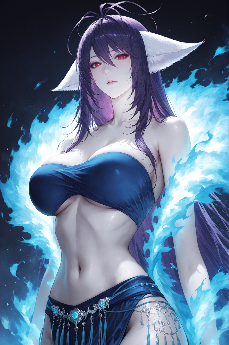 Fox Girl-pixiv插画-作品交流服务