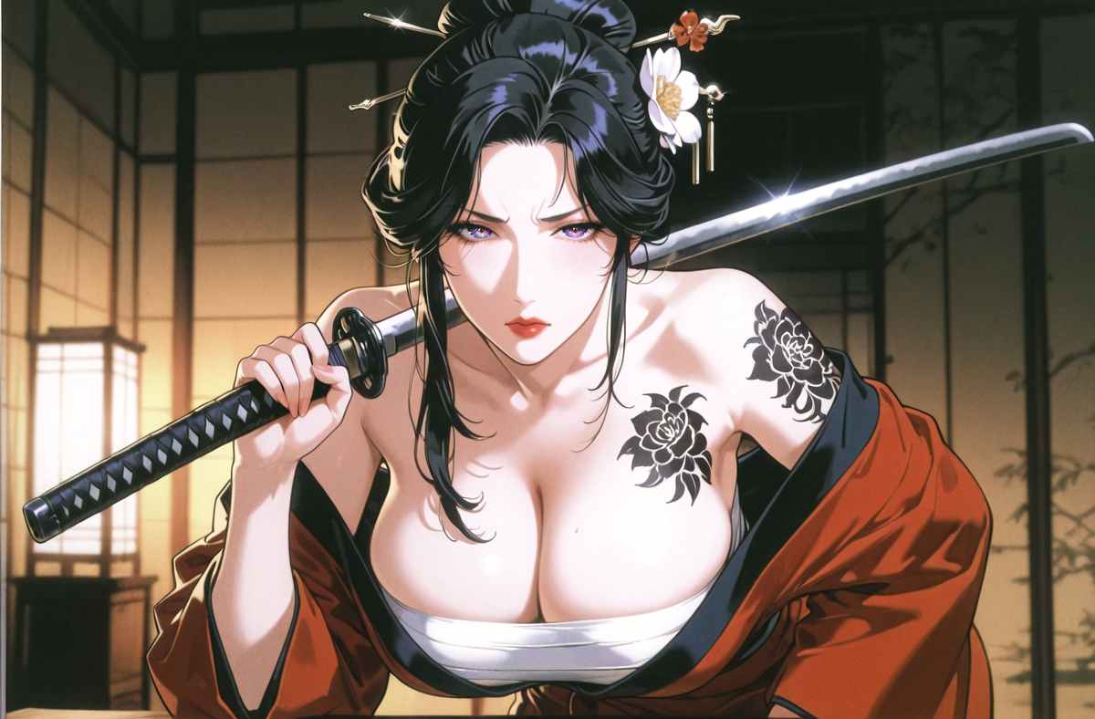 Female Samurai-pixiv插画-作品交流服务