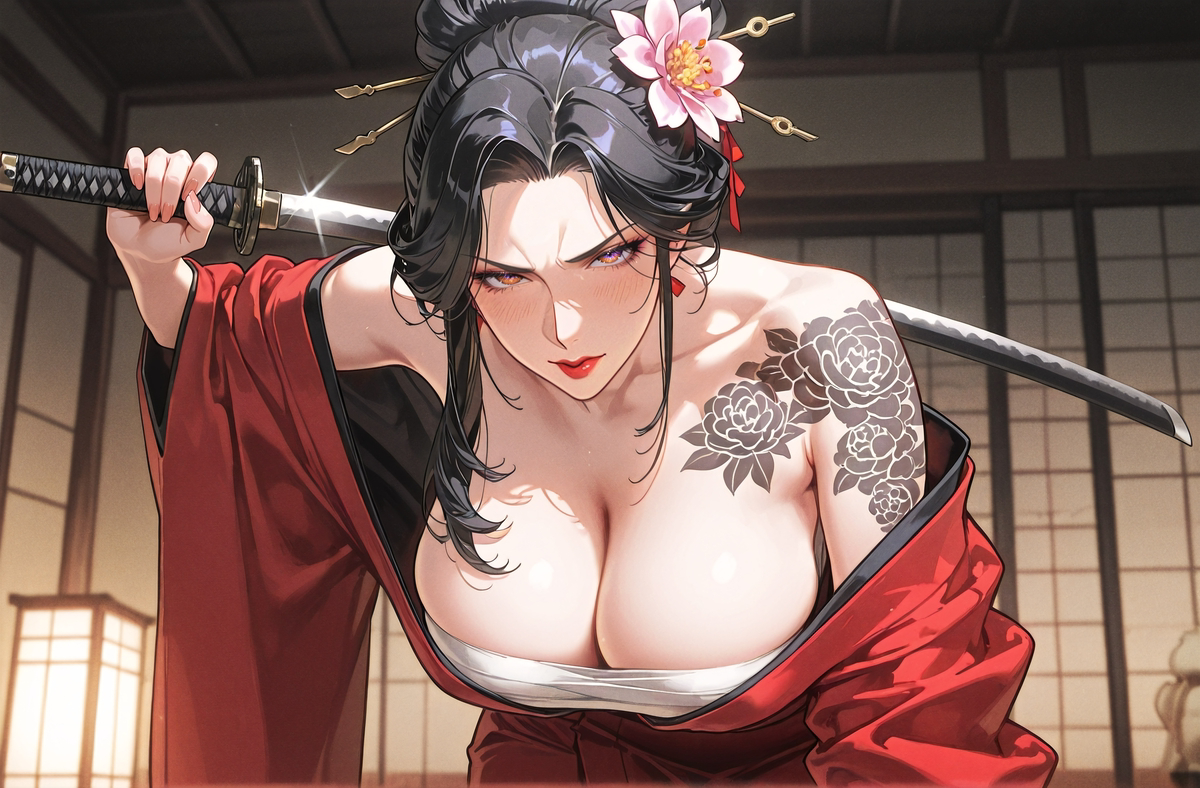 Female Samurai-pixiv插画-作品交流服务