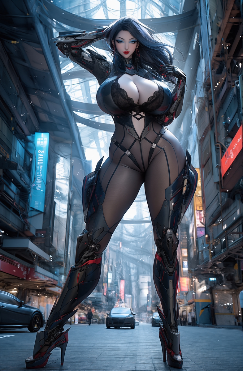 Cyborg Milf-pixiv插画-作品交流服务