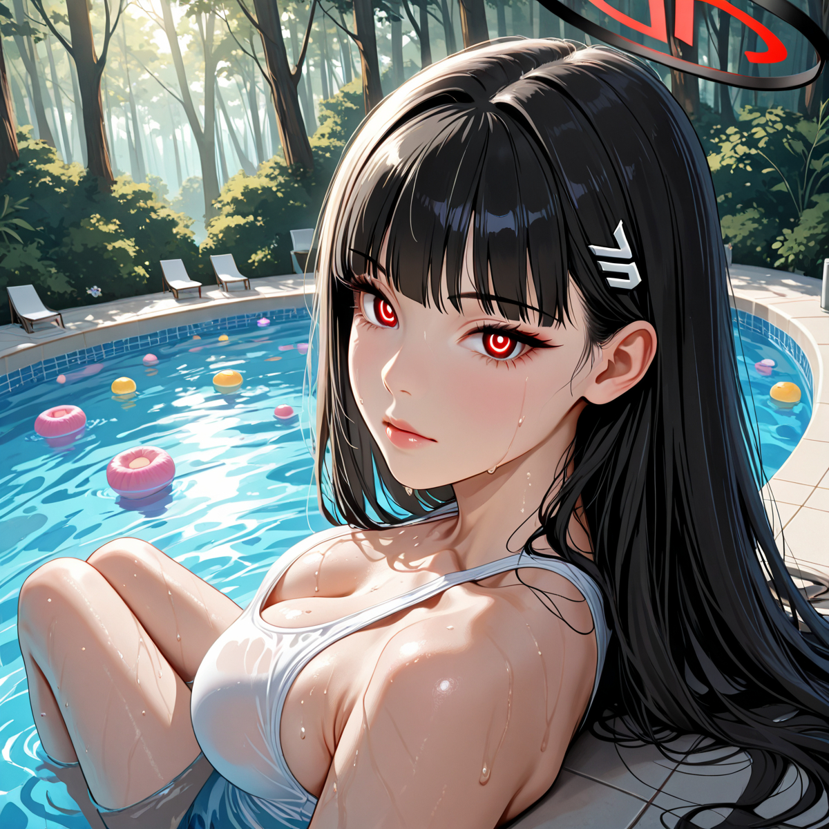 图片[5]-Rio (Blue Archive) 調月 リオ(水着)-pixiv插画-作品交流服务