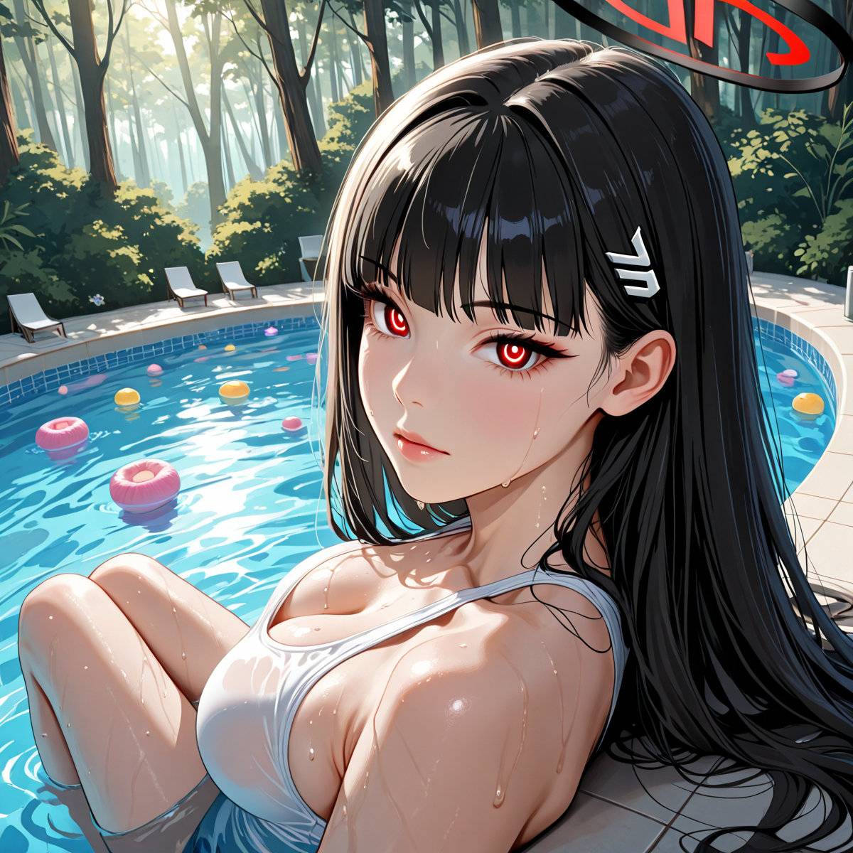 图片[5]-Rio (Blue Archive) 調月 リオ(水着)-pixiv插画-作品交流服务