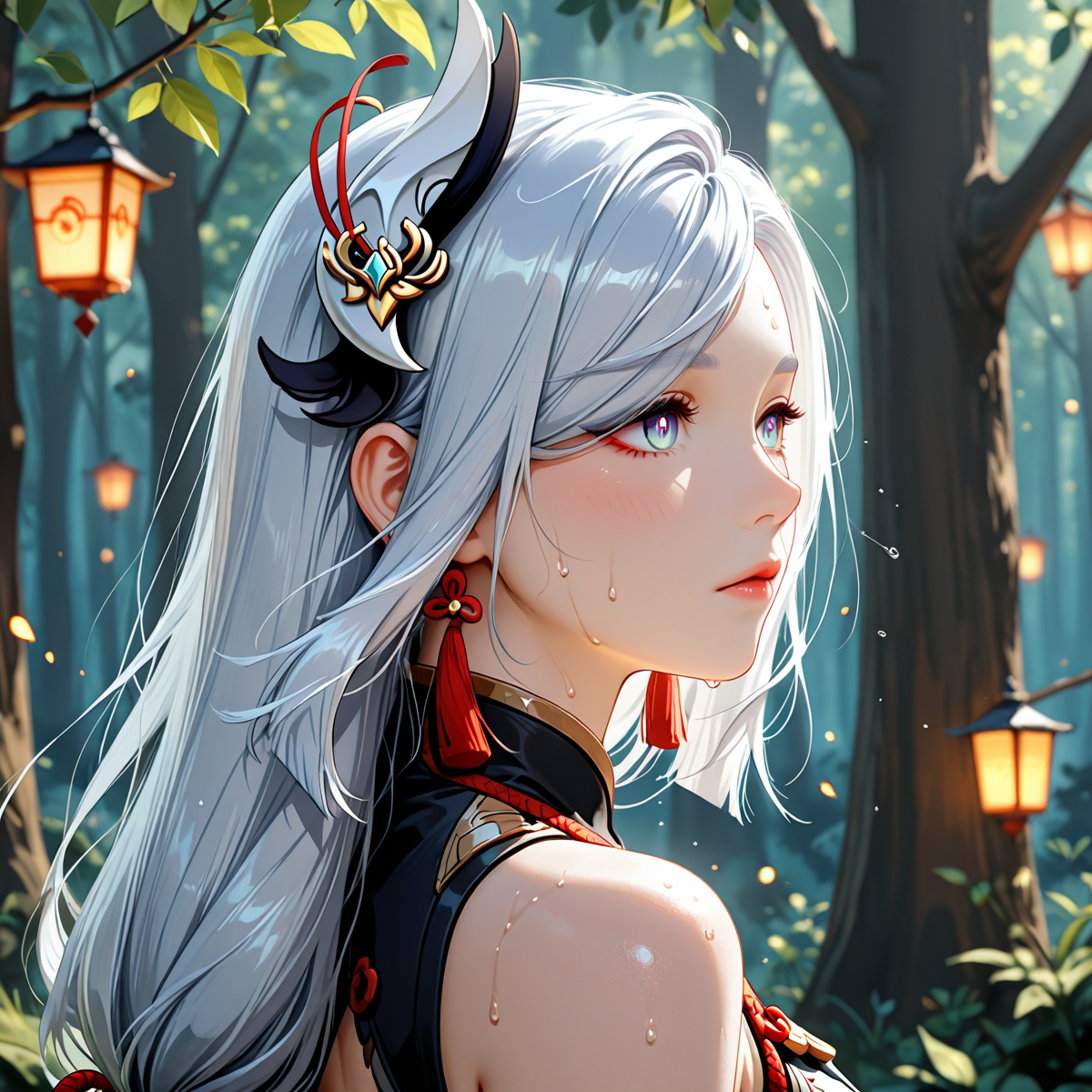 shenhe 申鶴-pixiv插画-作品交流服务