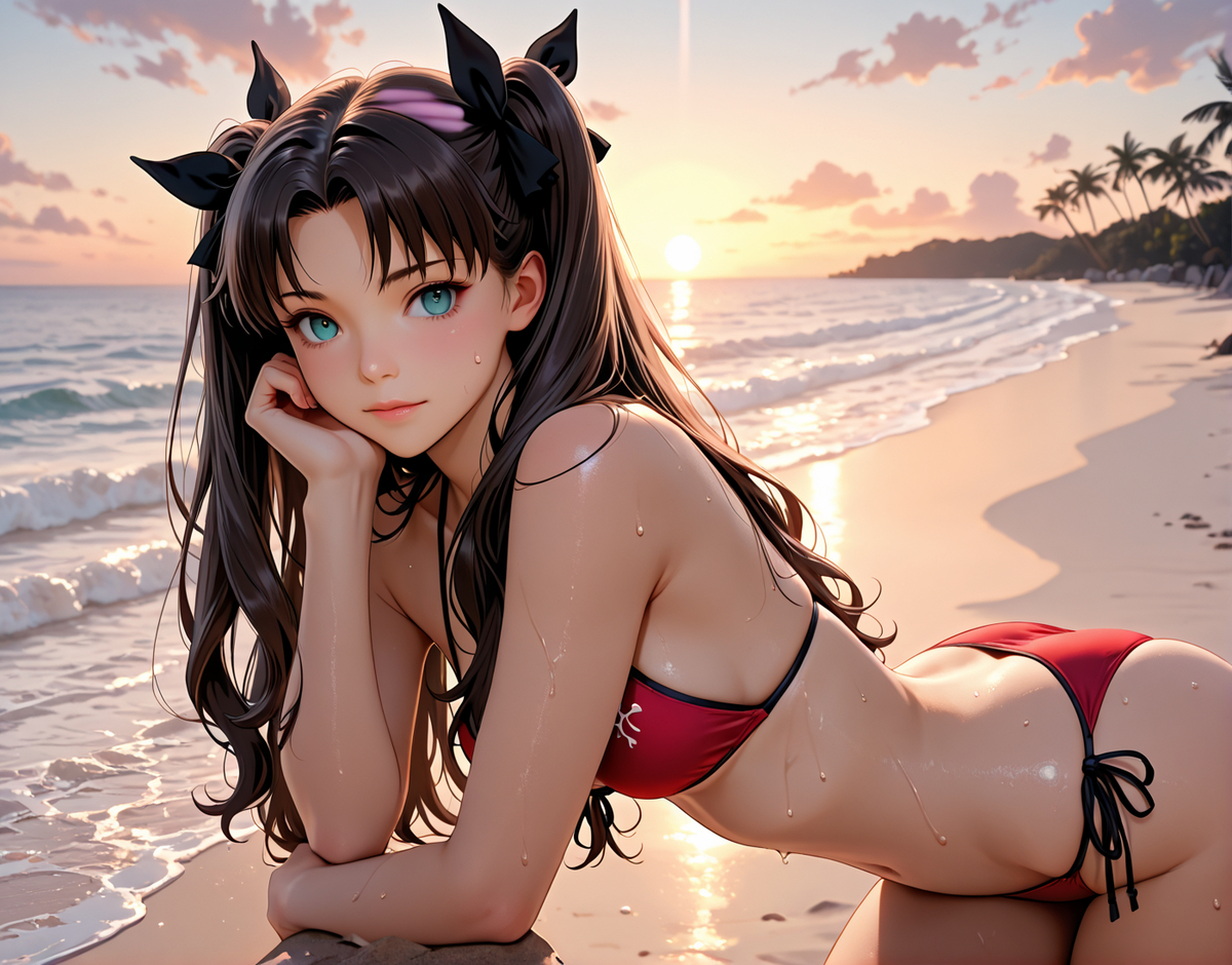 Tohsaka Rin 遠坂凛-pixiv插画-作品交流服务