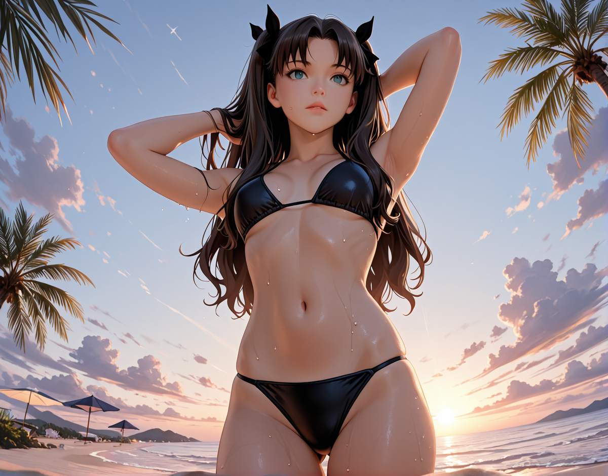 Tohsaka Rin 遠坂凛-pixiv插画-作品交流服务