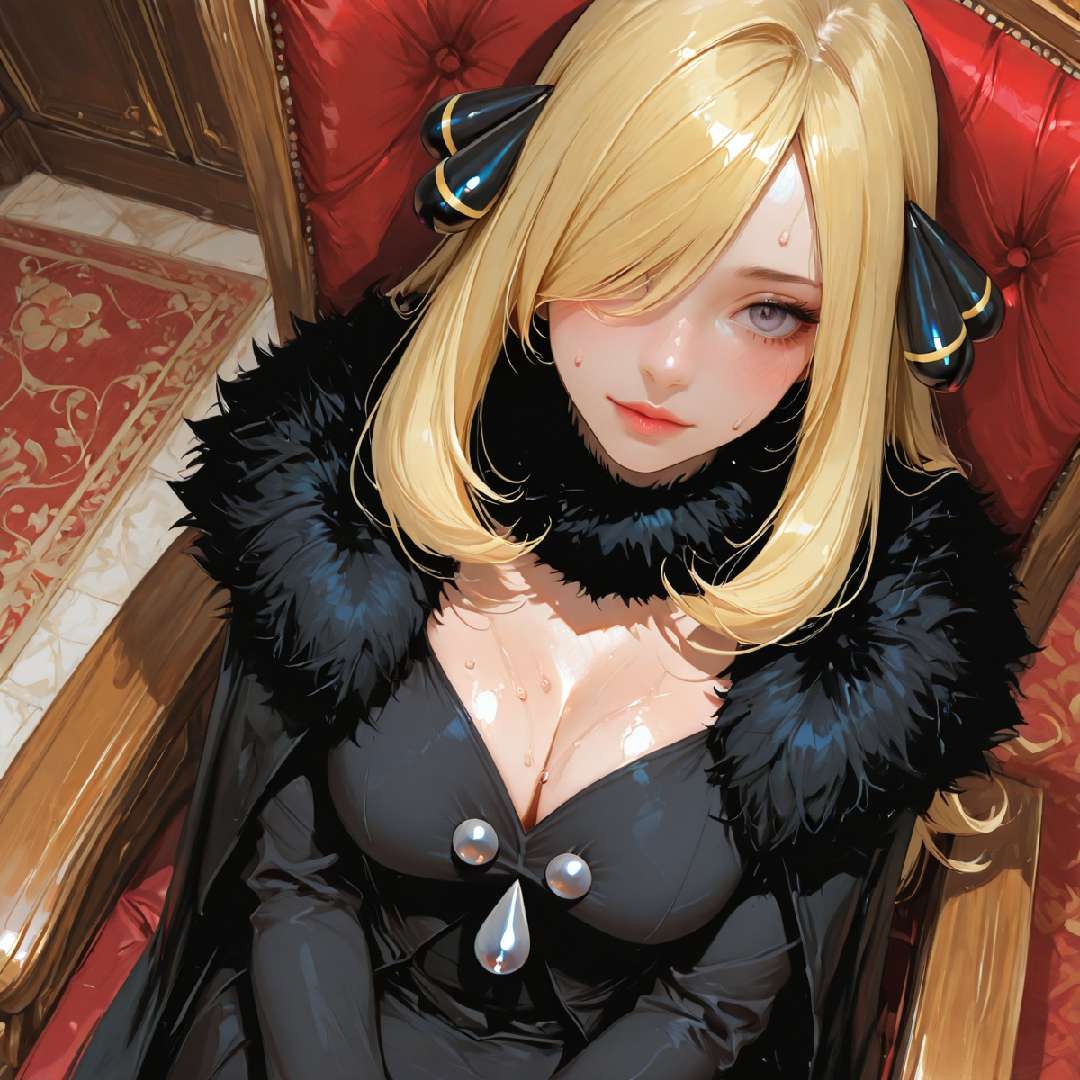 cynthia (pokémon)-pixiv插画-作品交流服务