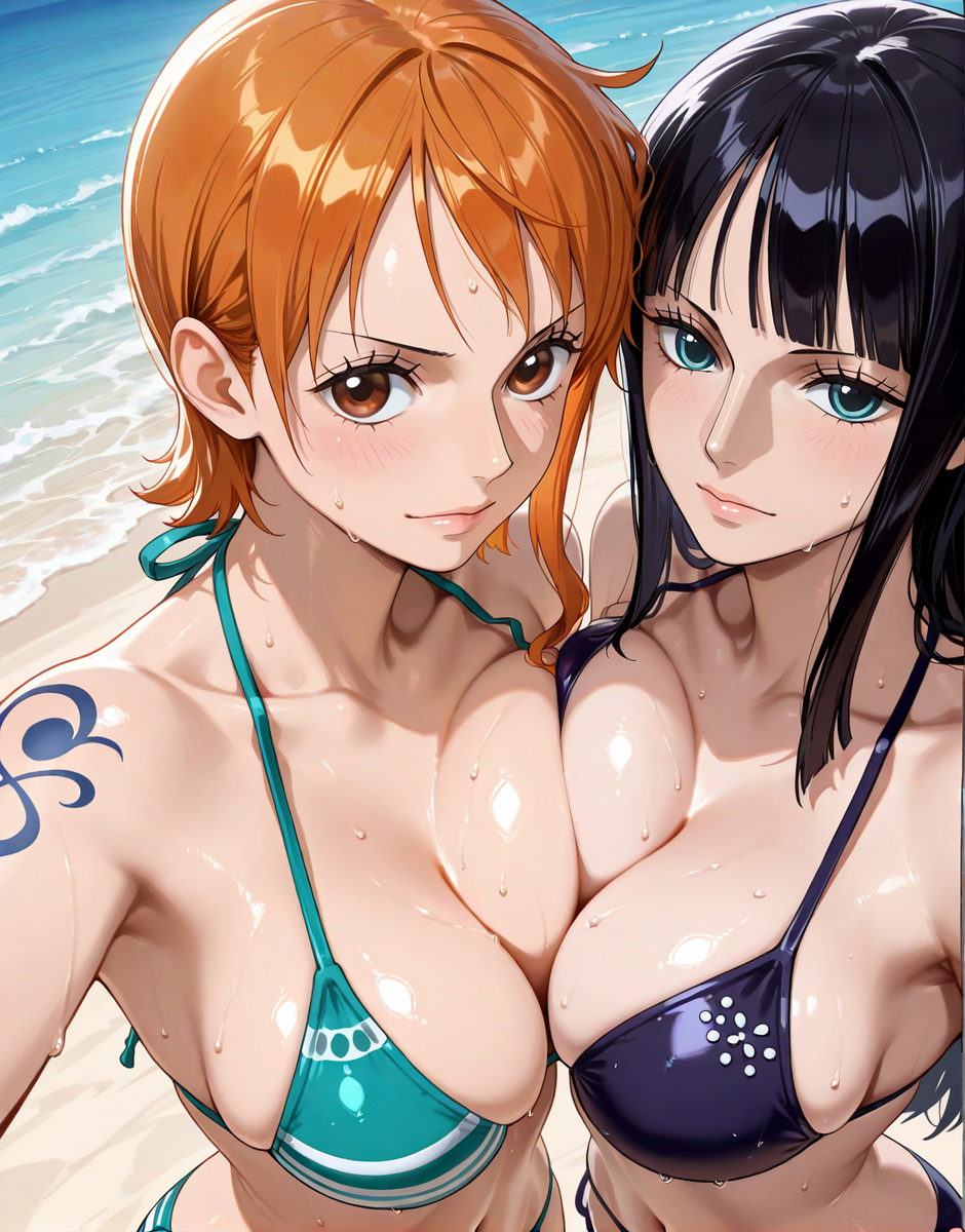 Robin & Nami-pixiv插画-作品交流服务