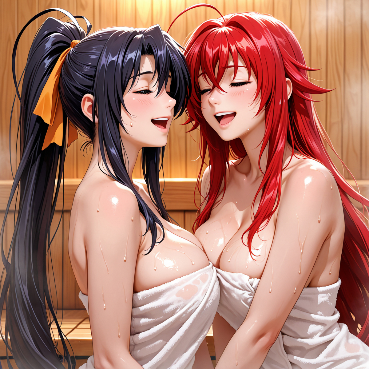 图片[5]-Rias Gremory x Akeno Himejima-pixiv插画-作品交流服务