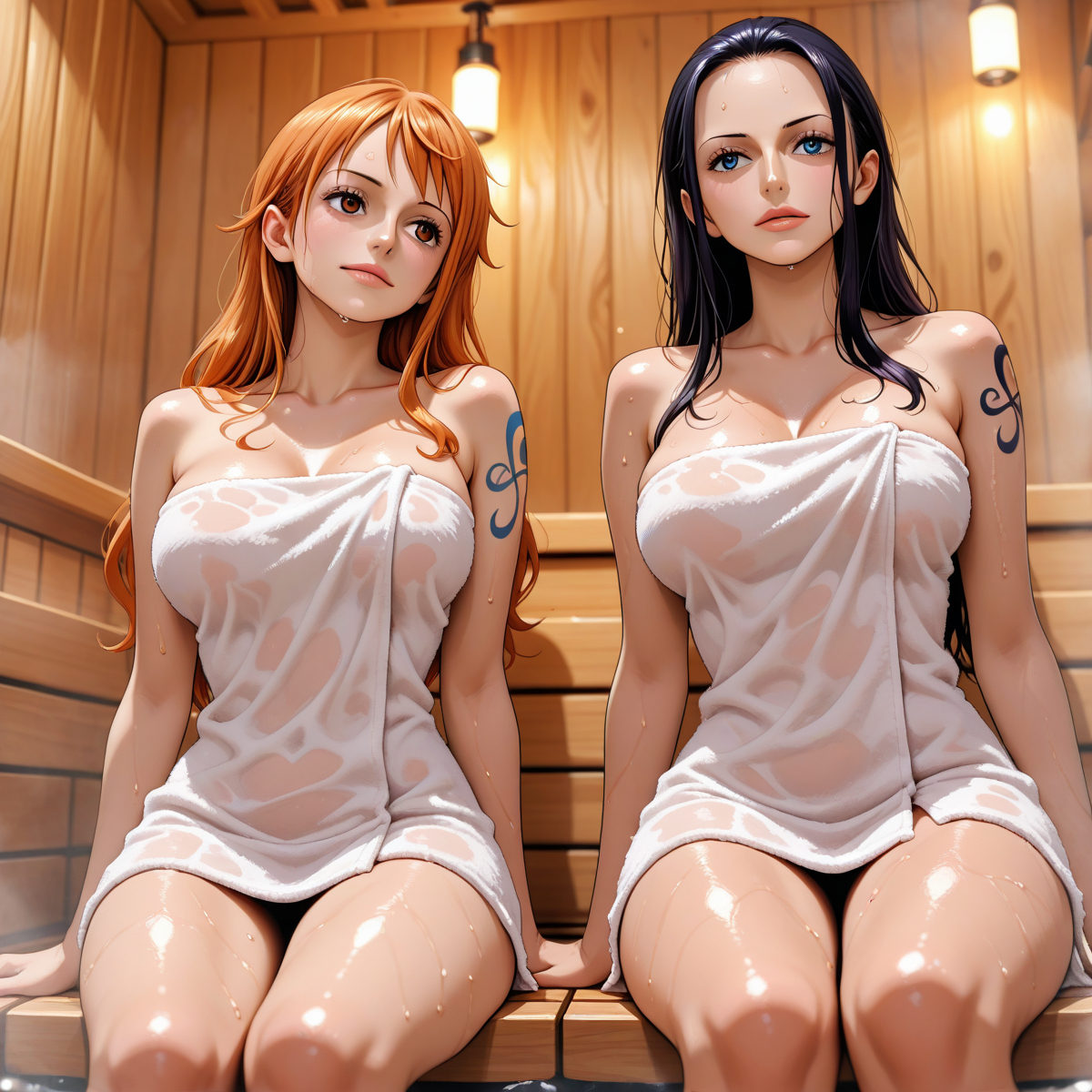 Nami & nico Robin - ロビナミ-pixiv插画-作品交流服务
