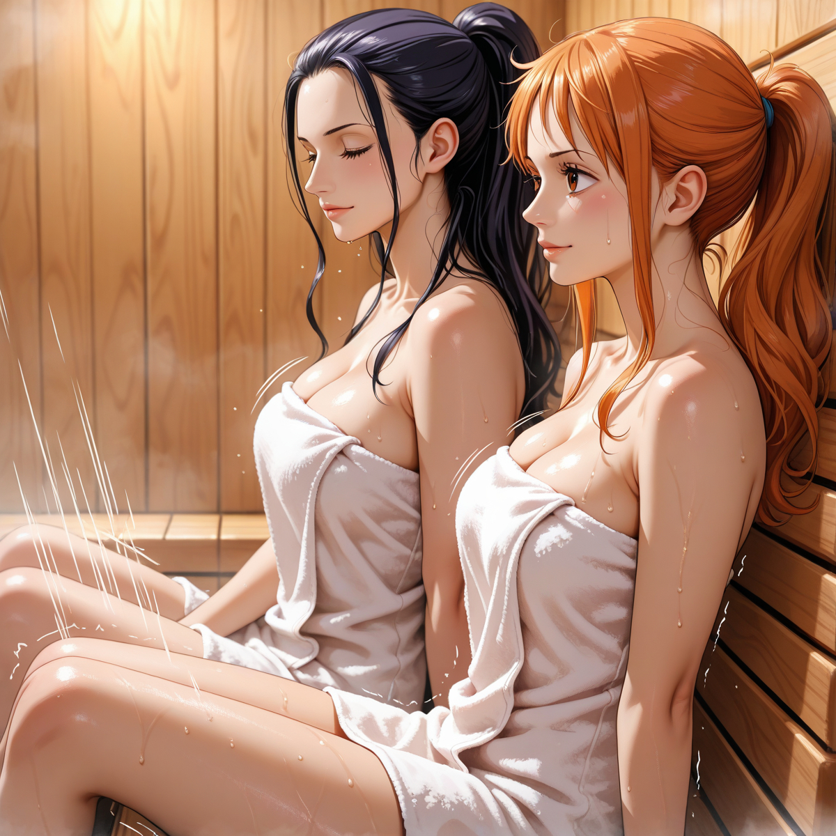 Nami & nico Robin - ロビナミ-pixiv插画-作品交流服务