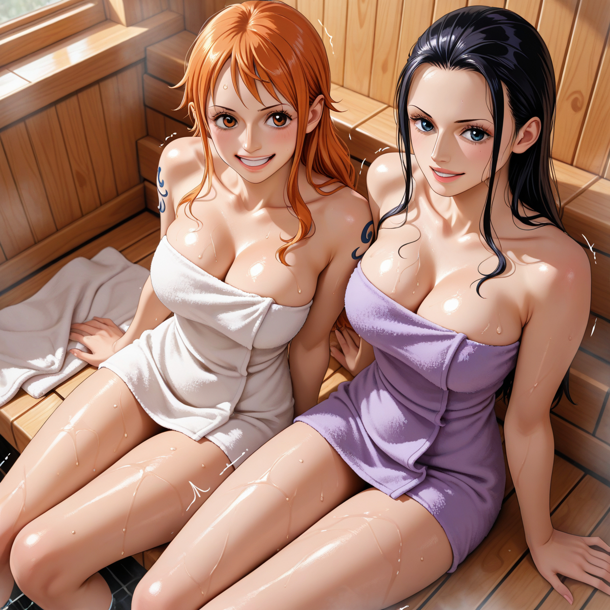 Nami & nico Robin - ロビナミ-pixiv插画-作品交流服务