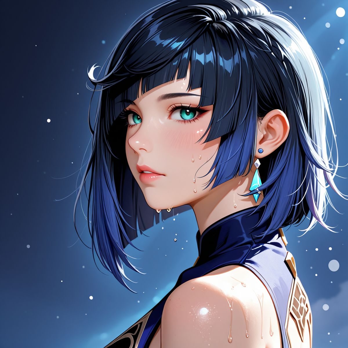 yelan - 夜蘭 (原神)-pixiv插画-作品交流服务